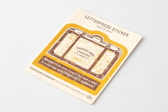 TF 活版ステッカー Travel Tools 黄色 FO