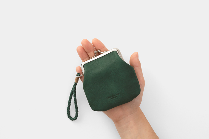 Butler Verner Sails ホースレザーがま口ミニウォレット ダーク