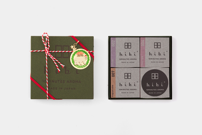 hibi 3種の香り ギフトボックス クリスマス限定パッケージ