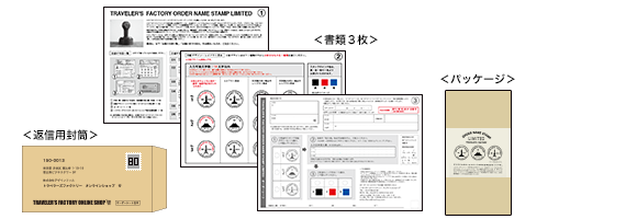 トラベラーズファクトリー オーダーネームスタンプ リミテッド 丸型