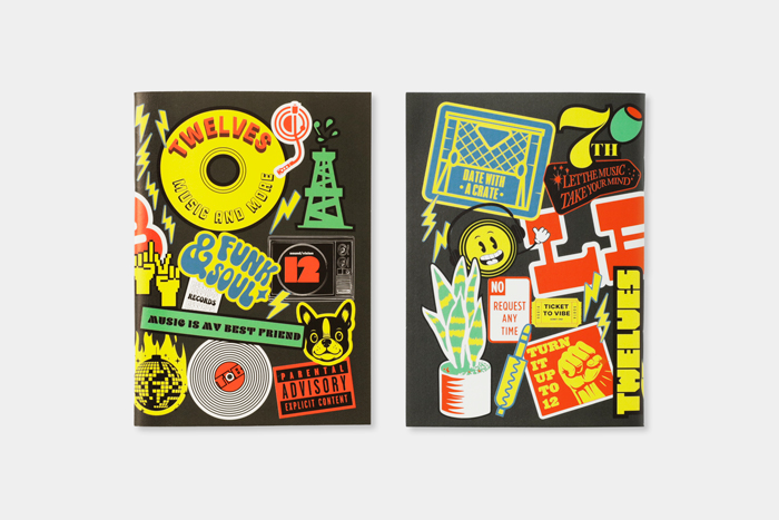 TF トラベラーズノート パスポートリフィル TWELVES RECORD ステッカー