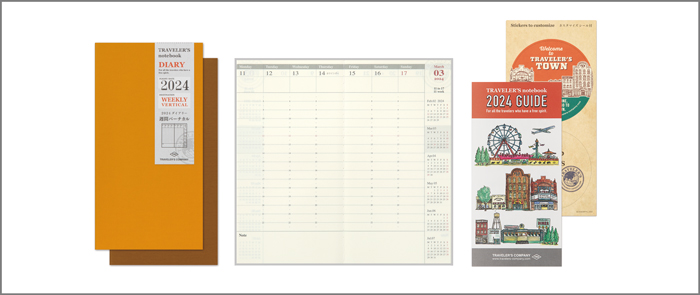 トラベラーズノート リフィル 2024 週間バーチカル