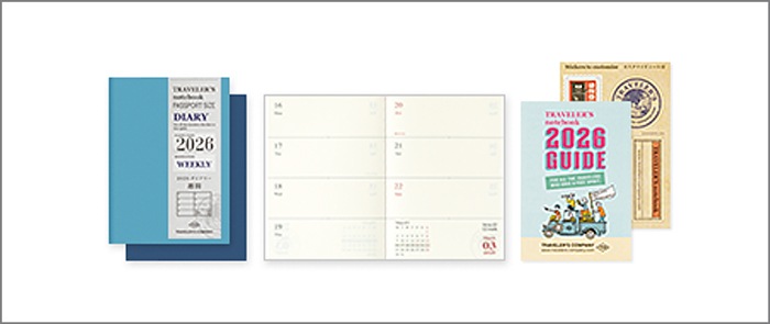 【新品】トラベラーズノート　ダイアリー2026 8点セット 楽天市場】手帳 2026年 トラベラーズノート TRAVELER'S Notebook