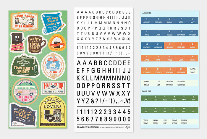 【新品】トラベラーズノート　ステッカー、コットンバッグなど26点 トラベラーズノート カスタマイズシール 2026ダイアリー用