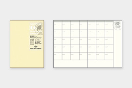 トラベラーズノート　パスポートサイズ　リフィル 月間フリー (14326006)