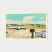TF　ポストカード　NRT　AIRPORT柄 (07100346)