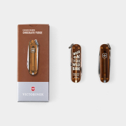 TF VICTORINOX クラシック SD メッセージ 透明ブラウン